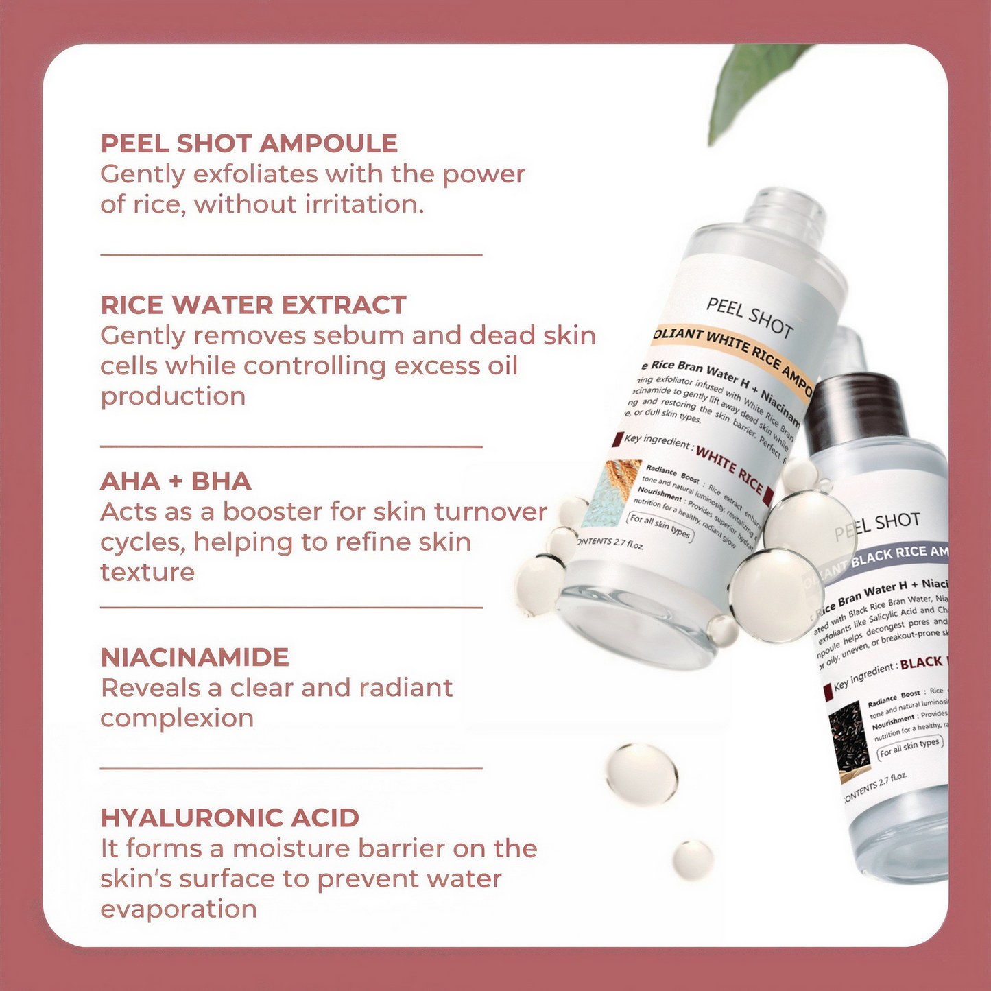 Peel shot rice Ampoule Duo